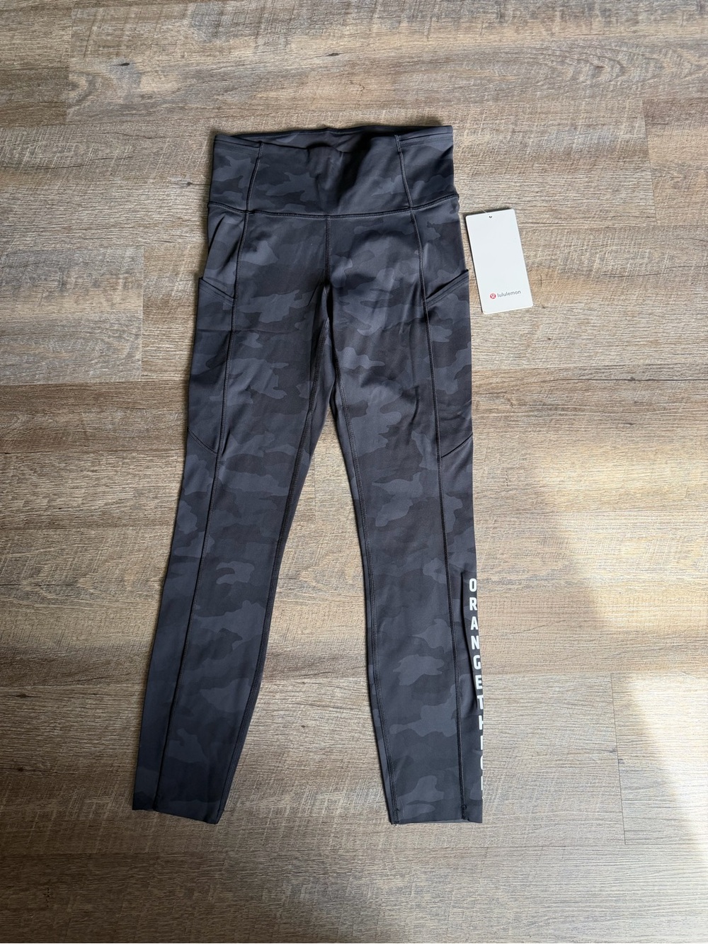 Lululemon Fast and Free Orange Theory Leggings NWT